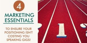 marketing essentials for a speaking business